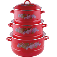 PROMOTION EXCEPTIONNELLE : Ensemble de 4 casseroles vapeur émaillées – 22-34 cm