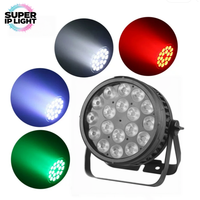 Projecteur LED Par étanche IP65 18x15W RGBW 4-en-1 DMX512 RDM 5/9CH avec boîtier en aluminium pour scène extérieure, mariage et événements