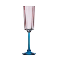 Ensemble de verres à eau en cristal coloré magnifique, directement de l'usine, gobelets personnalisés, verres à vin, flûtes à champagne pour mariage