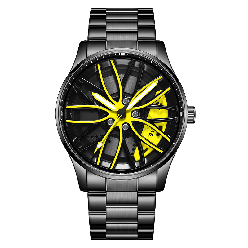 E - noir jaune