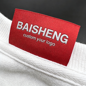 Black Fabric Printed <strong>Labels</strong> <strong>Custom</strong> Wholesale Denim <strong>Jeans</strong> Garment Apparel Brand Logo <strong>Labels</strong> - Product Image 4