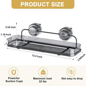 Étagère de rangement murale pour salle de bain en plastique PP non pliable avec design multifonctionnel, écologique - Product Image 4