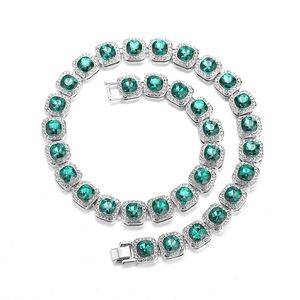 Nl2068 ngọc lục bảo thủy tinh đường trang sức quyến rũ acar de vidro esmeralda Para mulheres E homens pulseira Verde - Product Image 1