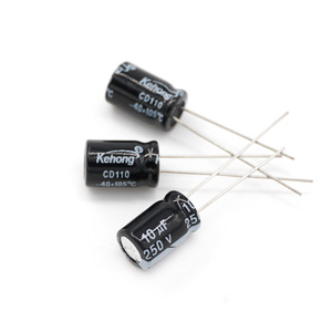 Aluminum Electrolytic Capacitor 10UF 250V 8x12mm Through Hole High Temperature Resistant POLAR PET Package - Product Image 2