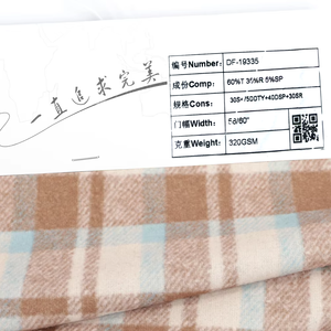 Chất Lượng Cao Ntr 60% Poly 25% Rayon 5% Spandex Chải Roma Vải Căng Tính Năng Đan Sợi Nhuộm Sọc Kiểm Tra Mô Hình Cho Áo Khoác - Product Image 6