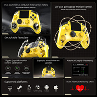 TGS RG P01 Pengontrol Game Nirkabel Motor Getar Tombol Turbo-2.5D IPS Hall Rocker untuk PC/Steam/Linux/