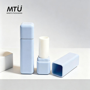 Tubes de rouge à lèvres rectangulaires en PP de 3.5g avec <span class=keywords><strong>bouchon</strong></span> à vis, excellent emballage de baume à lèvres avec logo personnalisé et étui de rouge à lèvres de couleur - Product Image 2