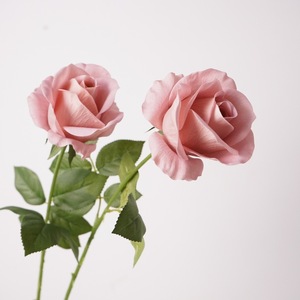 Flor Artificial de Alta Calidad, Hidratante, Tacto Real, Rosa Luna Única, Accesorios para Arreglos Florales para el Hogar, Venta al por Mayor - Product Image 2