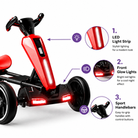 GEEN - Auto Eléctrico para Niños, Karting, Auto de Carreras para Niños Pequeños, Auto de Derrape para Niños, Kart de Cuatro Ruedas