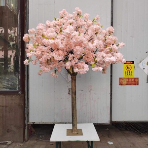 Albero da Tavolo Artificiale di Fiori di Ciliegio Bianco e Rosa da 1,5m Personalizzabile per Interni - Product Image 4