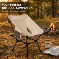 Chaise de camping ultralégère en aluminium personnalisée, chaise pliante compacte portable avec sac de transport pour la randonnée en sac à dos, la randonnée en plein air