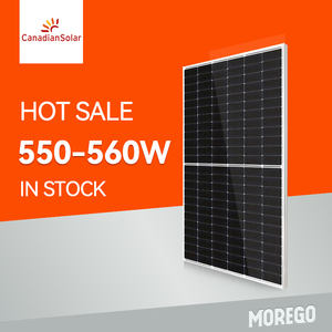 Moregosolar Chine Fournisseur de panneaux solaires canadien <span class=keywords><strong>HiKu</strong></span> Panneaux solaires photovoltaïques 182mm à demi-cellules mono 545W 550W 555W 560w - Product Image 1