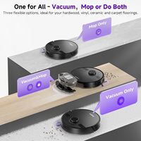 Robot Vacuum Mop Combo MONSGA 6000Pa 3.5L Pengosongan Otomatis Navigasi Lidar 360° Daya Tahan Baterai 180 Menit Kontrol APP/Remote/Suara 5 Lantai