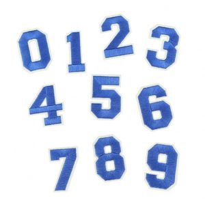 Stock New Iron on Backing Multi Color Number Diy Gift Clothing Bag Patches Embroidery Number Patch - Product Image 6