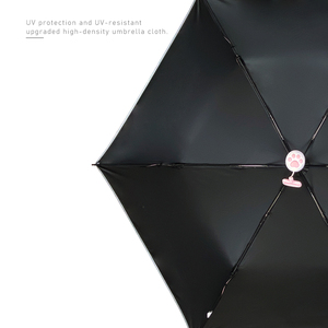 Parapluie de voyage automatique avec poignée en forme de patte de chat, protection UV UPF50+, léger, coupe-vent, pliable, pour le soleil et la pluie - Product Image 2