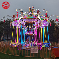 Manège d'aventure géant en fibre de verre pour parc d'attractions extérieur, 16 places, chaise volante, jeux mécaniques, divertissement