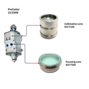 Lentille de focalisation Raysoar D37 F125 F150 F200 C100, lentille de collimation pour tête de découpe laser <span class=keywords><strong>Precitec</strong></span> <span class=keywords><strong>ProCutter</strong></span> 6KW 8KW 15KW - Product Image 2