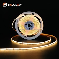 Ruban LED COB à découpe libre 528 LED/m 2700K 3000K 4000K 6000K 12V/24V 13W/m RA90 pour éclairage domestique
