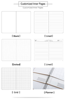 Carnet à spirales personnalisable A5, carnet de notes, couverture en cuir, journal, carnet à spirales, agendas A5, cadeau promotionnel personnalisé
