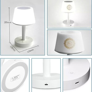 Telecomando Touch Smart portatile digitale atmosfera luce da tavolo Corano altoparlante Azan orologio lampada da tavolo <span class=keywords><strong>Quran</strong></span> lettore - Product Image 2