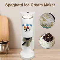 Mini machine à tourbillon de crème glacée molle de spaghetti d'acier inoxydable pour créer diverses nouilles de gelato formées
