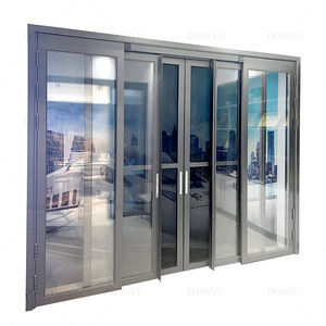 Gran oferta, <span class=keywords><strong>precio</strong></span> barato, puertas corredizas de vidrio de aluminio con marco ultra delgado de doble acristalamiento, puertas PT para sala de estar - Product Image 5