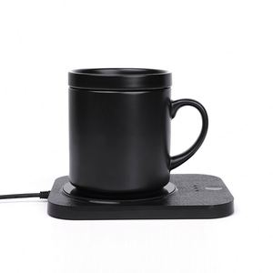 IStapromo Gifts Temperature Control Self Heating Electric Mug Coffee Heater Cup 55 Degree Ceramic Smart Mug Warmer - Product Image 1