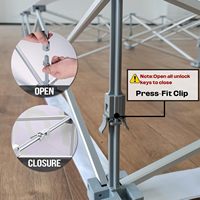 Support de Bannière Escamotable pour Exposition 10x8ft, Mur d'Image Personnalisé pour Salon Professionnel