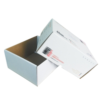 Boîtes en carton de stratification mate de matériaux recyclés moins cher de logo personnalisé en gros pour boîte aux lettres de transport