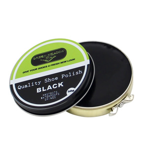 Kit de cirage pour chaussures noir 50 ml avec brosse et éponge pour l'entretien des chaussures en cuir - Product Image 4