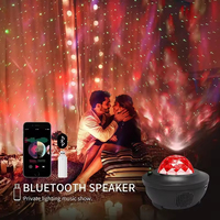 Projecteur d'étoiles USB, projecteur de lumière nocturne pour chambre à coucher, ciel étoilé avec haut-parleur musical, projecteur laser d'étoiles BT Music