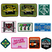 Patch brodé thermocollant en gros, motif citation vintage, badge texte personnalisé, applique en tissu sergé pour la décoration de chapeaux, sacs et vêtements