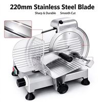 Trancheuse à viande semi-automatique de comptoir, lame de 220 mm, épaisseur réglable de 0 à 13 mm, trancheuse à viande congelée pour hôtel et charcuterie