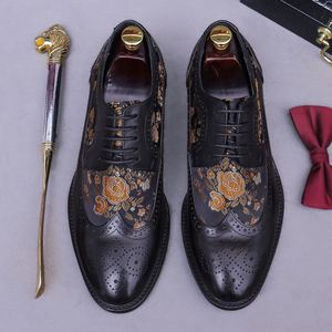 ASTON M.JAZZ – Nouveauté de luxe pour hommes et femmes, chaussures de bureau en cuir haut de gamme à lacets et bout carré, style tatoué, par le créateur de la marque - Product Image 1