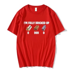 T-Shirt da Uomo in Puro Cotone con Stampa Slogan 'I'm Totally Clueless but Hilarious', Traspirante, Stile Hip Hop Streetwear, Manica Corta, Vendita all'Ingrosso - Product Image 5