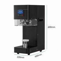 Machine à Sceller les Boîtes de Bubble Tea - Scelleuse Automatique pour Boîtes PET/Soda pour Salons de Thé, Jus et Emballage de Café
