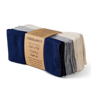 Toalla de algodón orgánico Natural reutilizable, toalla sin papel de bambú sin blanquear, lavable, respetuoso con el medio ambiente - Product Image 6