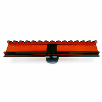 Support de Mahjong en acrylique de 20 pouces avec tige de poussée, couleur thé jaune, support de Mahjong en forme d'éventail, accessoire de jeu portable et étanche