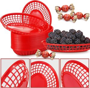 4 packs de paniers de restauration rapide en <span class=keywords><strong>plastique</strong></span> pour hot-dogs et poulet. - Product Image 1