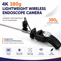 Caméra endoscopique sans fil légère 4K 380g avec source lumineuse LED intégrée pour examen ORL