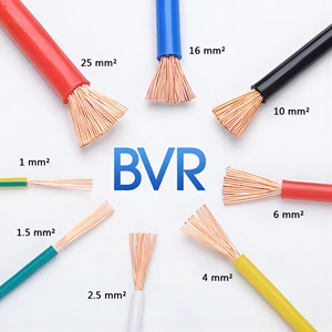 Home <b>Wire</b> 1.5mm 2.5mm 4mm 6mm Multi-Strand Pure Copper Core ZC BVR Household Soft Insulated Cables PVC IEC Insulation Building - Product Image 3