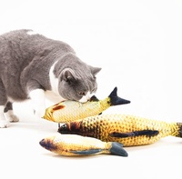 Simulation de Saut Électrique avec Chargement USB Jouet pour Chat en Peluche Réaliste