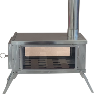 Estufa de Leña Plegable, Portátil, Ligera, Resistente al Viento, Manual, de Acero Inoxidable, Fácil de Limpiar, Estilo Europeo Simple, para Camping - Product Image 1