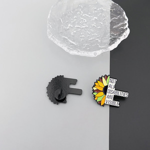 Insignias metálicas personalizadas con <span class=keywords><strong>palabras</strong></span> y frases creativas <span class=keywords><strong>en</strong></span> inglés, estilo europeo <span class=keywords><strong>americano</strong></span>, broches de aleación con citas clásicas para bolsos. - Product Image 3