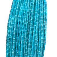 Perles Abacus Turquoise de 23 mm, petites, à facettes, avec traitement nacré, perles lâches pour chevillères, colliers, bracelets, épingles à cheveux