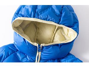 Vestes d'hiver légères pour enfants fabriquées en usine avec capuche personnalisée, color-block, triple protection, pour garçons - Product Image 5