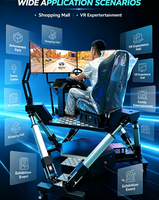 Simulador de Carreras de 6DOF con Pantalla Triple de Dreamland Factory Direct, Equipo de Entretenimiento Comercial para Parques de Realidad Virtual y Salas de Juegos