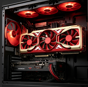 การ์ดจอเกมมิ่ง 12GB/16GB GDDR6X พัดลมสามตัว OC GPU สำหรับเล่นเกม 4K, การเรนเดอร์ AI และการสร้างเนื้อหาประสิทธิภาพสูง Triple F - Product Image 3