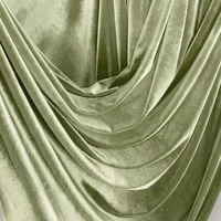 Tissu en velours vert pistache écologique 100% polyester, moderne, respirant, séchage rapide, pour coussins de canapé, rideaux