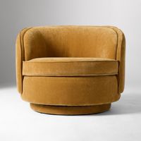 Fauteuil de loisir contemporain en bois massif brun, revêtement en velours, meubles de bureau à domicile, canapé de salon
